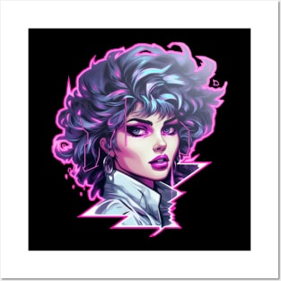 Retrowave Vintage Synthwave Mallsoft Vaporwave Girl Fairy Kei Posters and Art